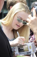 DAKOTA FANNING Arrives at Directors Guild of America in Los Angeles 04/15/2018