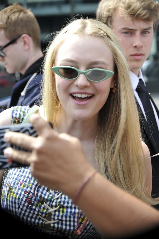 DAKOTA FANNING Arrives at Directors Guild of America in Los Angeles 04/15/2018