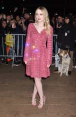 DAKOTA FANNING at Dolce & Gabbana Alta Moda at Lincoln Center in New York 04/08/2018