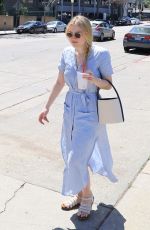 DAKOTA FANNING at Farmers Market in Studio City 04/22/2018