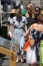 DAKOTA FANNING at Farmers Market in Studio City 04/22/2018