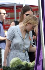 DAKOTA FANNING at Farmers Market in Studio City 04/22/2018