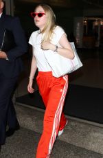 DAKOTA FANNING at Los Angeles International Airport 04/20/2018