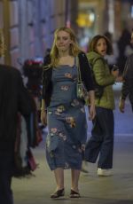 DAKOTA FANNING Night Out in Rome 04/19/2018