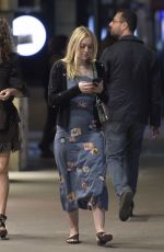 DAKOTA FANNING Night Out in Rome 04/19/2018