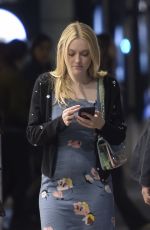 DAKOTA FANNING Night Out in Rome 04/19/2018
