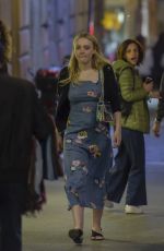 DAKOTA FANNING Night Out in Rome 04/19/2018