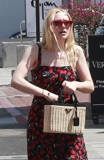 DAKOTA FANNING Out and About in Beverly Hills 04/23/2018