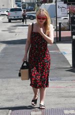 DAKOTA FANNING Out and About in Beverly Hills 04/23/2018