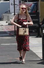 DAKOTA FANNING Out and About in Beverly Hills 04/23/2018