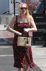 DAKOTA FANNING Out and About in Beverly Hills 04/23/2018