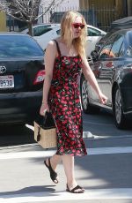 DAKOTA FANNING Out and About in Beverly Hills 04/23/2018