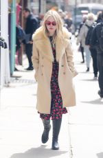 DAKOTA FANNING Out and About in New York 04/09/2018