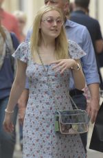 DAKOTA FANNING Out and About in Rome 04/16/2018