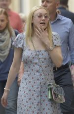 DAKOTA FANNING Out and About in Rome 04/16/2018