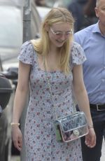 DAKOTA FANNING Out and About in Rome 04/16/2018