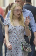 DAKOTA FANNING Out and About in Rome 04/16/2018