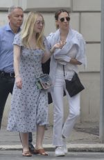 DAKOTA FANNING Out and About in Rome 04/16/2018
