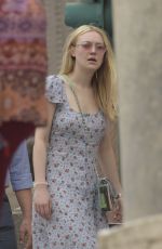 DAKOTA FANNING Out and About in Rome 04/16/2018