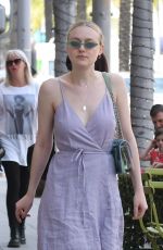 DAKOTA FANNING Out Shopping in Los Angeles 04/21/2018