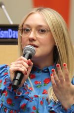 DAKOTA FANNING Speaks at United Nations World Autism Day Meetings in New York 04/05/2018
