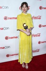 DAKOTA JOHNSON at Big Screen Achievement Awards at Cinemacon in Las Vegas 04/26/2018