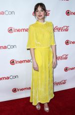DAKOTA JOHNSON at Big Screen Achievement Awards at Cinemacon in Las Vegas 04/26/2018