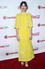 DAKOTA JOHNSON at Big Screen Achievement Awards at Cinemacon in Las Vegas 04/26/2018