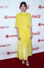 DAKOTA JOHNSON at Big Screen Achievement Awards at Cinemacon in Las Vegas 04/26/2018