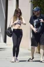 DAKOTA JOHNSON Leaves Yoga Class in Los Angeles 04/23/2018