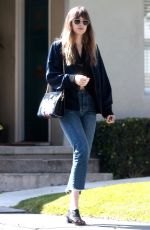 DAKOTA JOHNSON Out Shopping in Los Angeles 04/04/2018