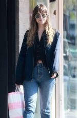 DAKOTA JOHNSON Out Shopping in Los Angeles 04/04/2018
