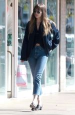 DAKOTA JOHNSON Out Shopping in Los Angeles 04/04/2018