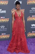 DANAI GURIRA at Avengers: Infinity War Premiere in Los Angeles 04/23/2018