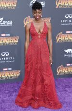 DANAI GURIRA at Avengers: Infinity War Premiere in Los Angeles 04/23/2018