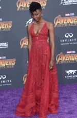 DANAI GURIRA at Avengers: Infinity War Premiere in Los Angeles 04/23/2018