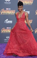 DANAI GURIRA at Avengers: Infinity War Premiere in Los Angeles 04/23/2018