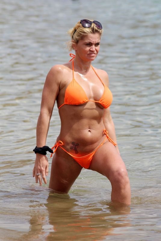 DANIELLA WESTBROOK in Bikini on the Beach in Marbella 04/24/2018