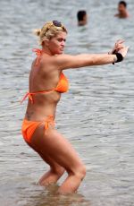 DANIELLA WESTBROOK in Bikini on the Beach in Marbella 04/24/2018