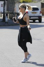 DANIELLE ARMSTRONG and LAUREN GOODGER Leaves Gym 04/18/2018