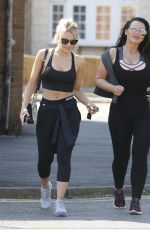 DANIELLE ARMSTRONG and LAUREN GOODGER Leaves Gym 04/18/2018