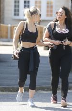 DANIELLE ARMSTRONG and LAUREN GOODGER Leaves Gym 04/18/2018