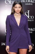 DANIELLE HERRINGTON at Jacob & Co. Flagship Store Re-opening in New York 04/26/2018