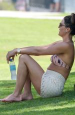 DANIELLE LLOYD in Bikini Top on Vacation in Spain 04/16/2018