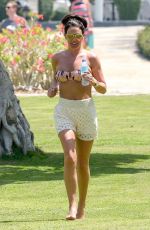 DANIELLE LLOYD in Bikini Top on Vacation in Spain 04/16/2018