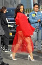 DASCHA POLANCO Out and About in New York 04/21/2018