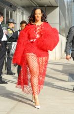 DASCHA POLANCO Out and About in New York 04/21/2018
