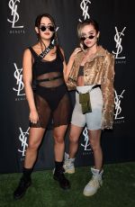 DELILAH HAMLIN and ELLA ANGEL at YSL Beauty Festival Featuring Halsey in Palm Springs 04/12/2018