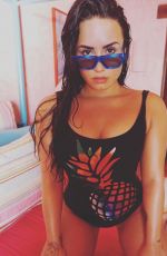 DEMI LOVATO in Swimsuit by Sirah, January 2018