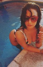 DEMI LOVATO in Swimsuit by Sirah, January 2018